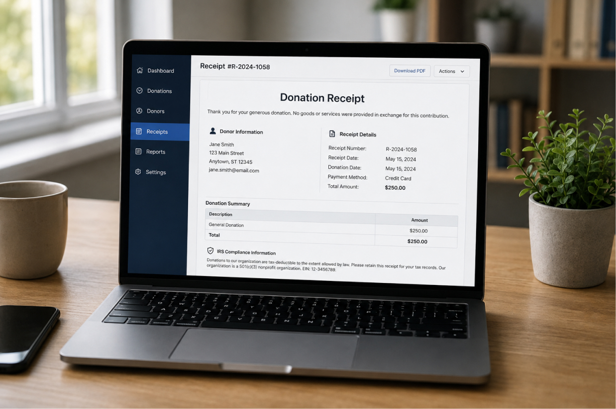 How to Create Donation Receipts for Nonprofits That Meet IRS Requirements
