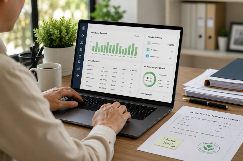 Donation Tax Acknowledgment Software