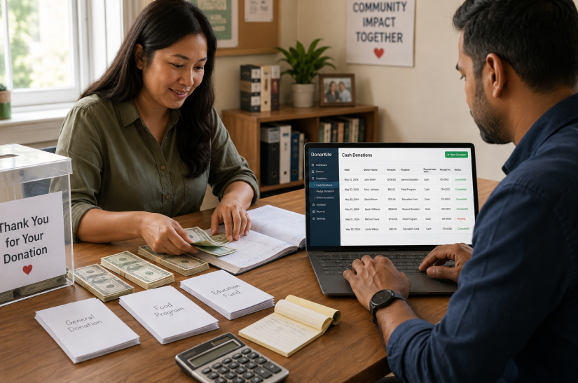 Cash Donation Management Software