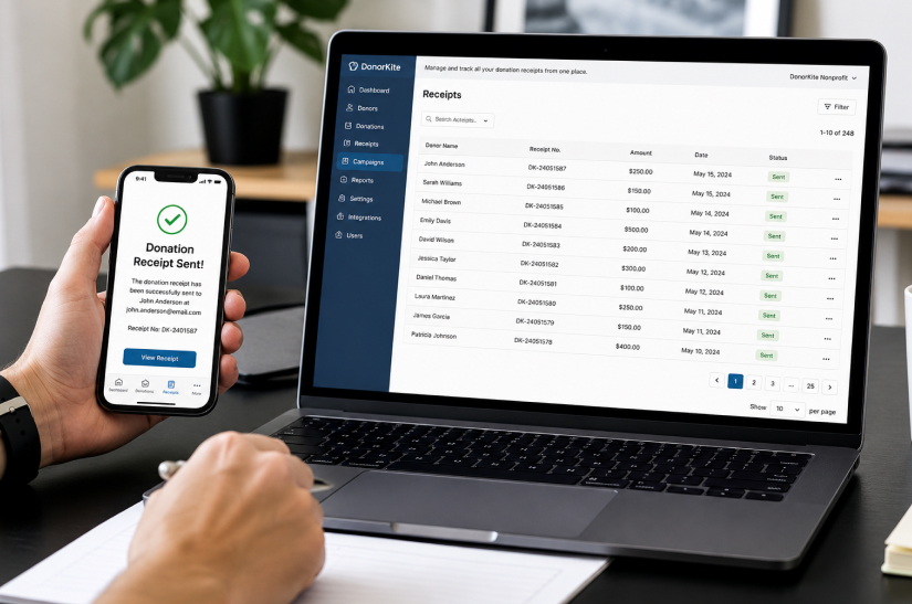 Tax-Compliant SMS Donation Receipt Software