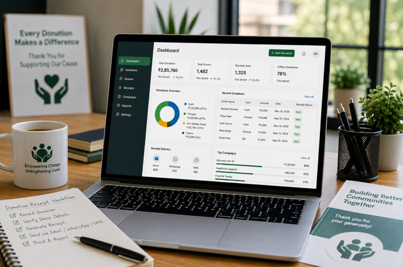 Donation Receipt Software For NGOs