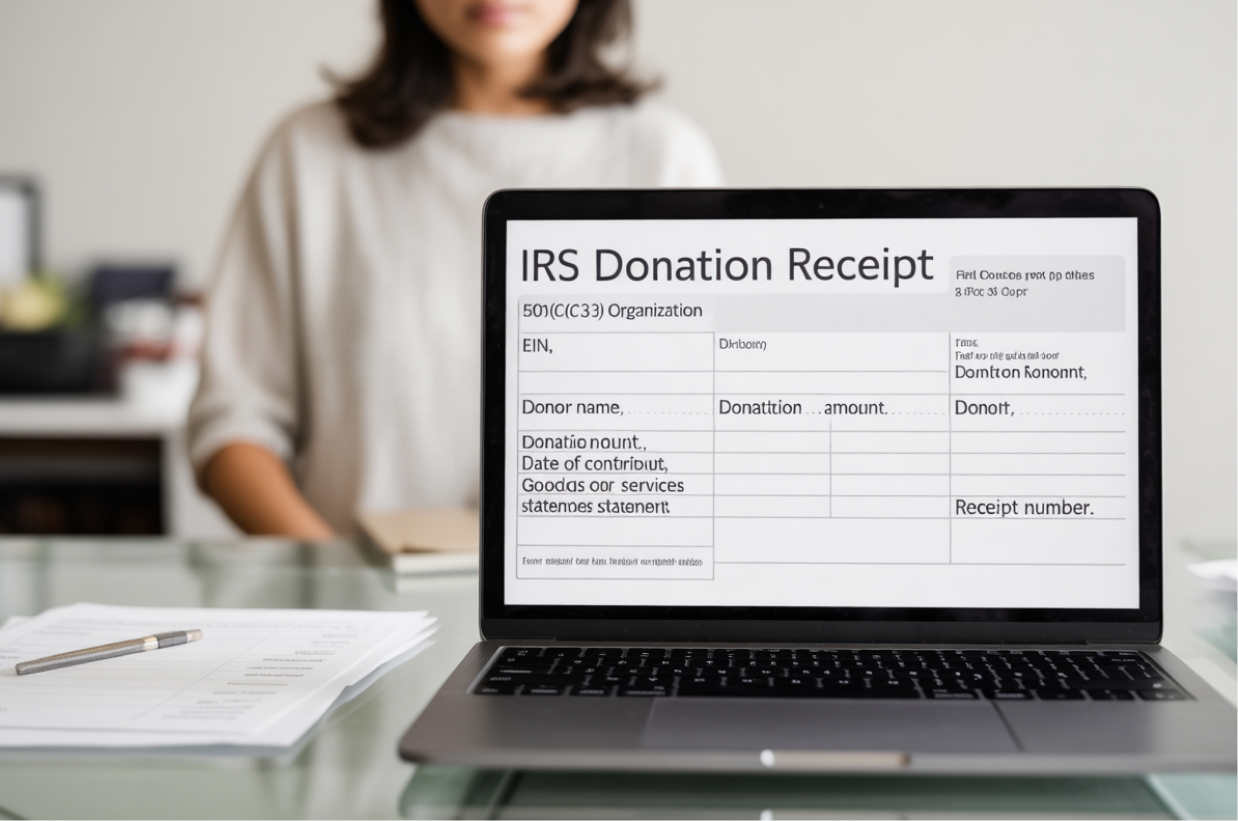 IRS Donation Receipt Requirements