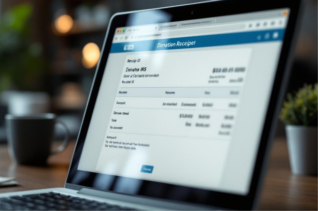 IRS Tax Deductible Donation Receipt Software: