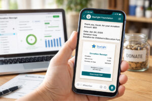 WhatsApp Donation Receipt Software